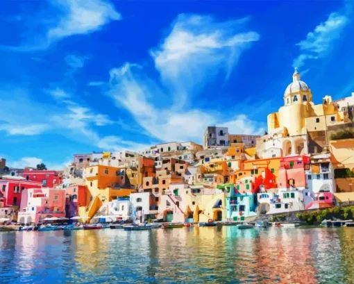 Procida City Diamond Painting