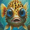 Pufferfish Undersea Diamond Painting