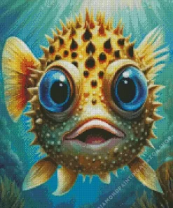 Pufferfish Undersea Diamond Painting