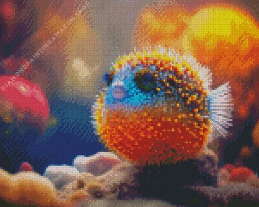 Pufferfish Underwater Diamond Painting