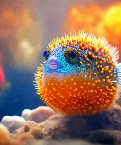 Pufferfish Underwater Diamond Painting