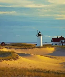 Famous Race Point Lighthouse Diamond Painting