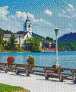 Wolfgangsee Landscape Diamond Painting