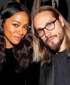 Zoe Saldana And Marco Diamond Painting