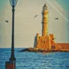 Big Chania Lighthouse Diamond Painting