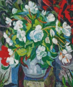 Begonias Vase Art Diamond Painting