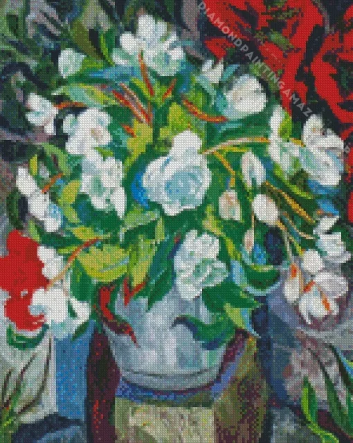 Begonias Vase Art Diamond Painting