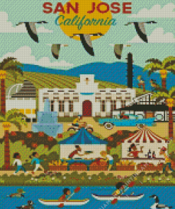 California San Jose Diamond Painting