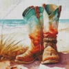 Cowgirl Boot Diamond Painting