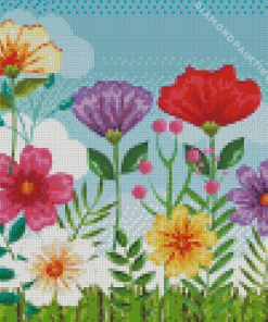 Floral Scene Diamond Painting