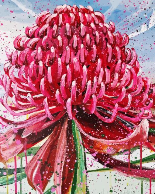 Waratah Telopea Diamond Painting