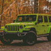 Green Jeep Diamond Painting