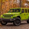 Green Jeep Diamond Painting