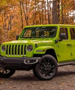 Green Jeep Diamond Painting