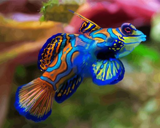 Beautiful Mandarin Fish Diamond Painting