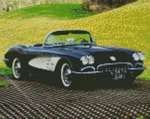 1960 Corvette Car Diamond Painting