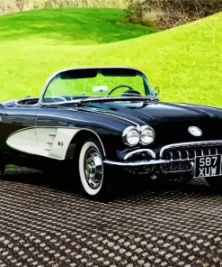 1960 Corvette Car Diamond Painting