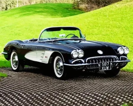 1960 Corvette Car Diamond Painting