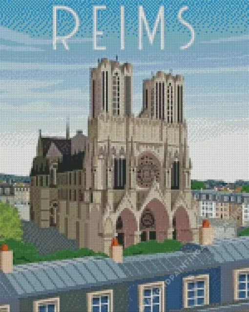 Reims Cathedral Diamond Painting