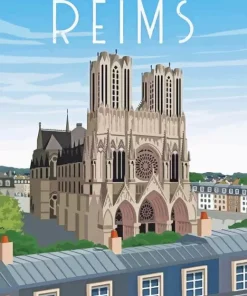 Reims Cathedral Diamond Painting