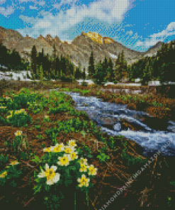 Springtime In Mountain Diamond Painting