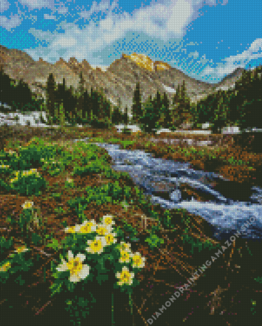 Springtime In Mountain Diamond Painting