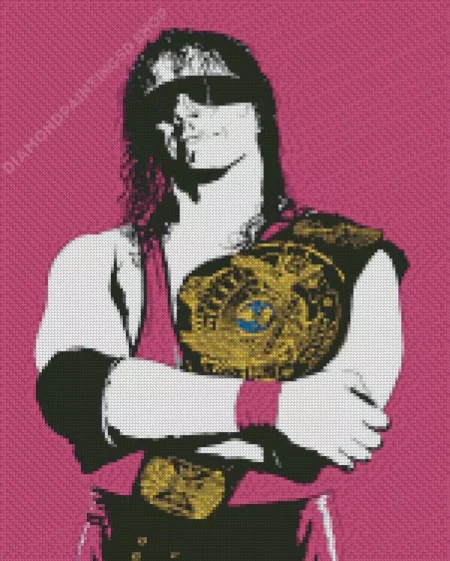 Bret Hitman Hart Diamond Painting