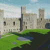 Big Caernarfon Castle Diamond Painting