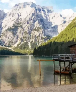 Lake Braies Diamond Painting