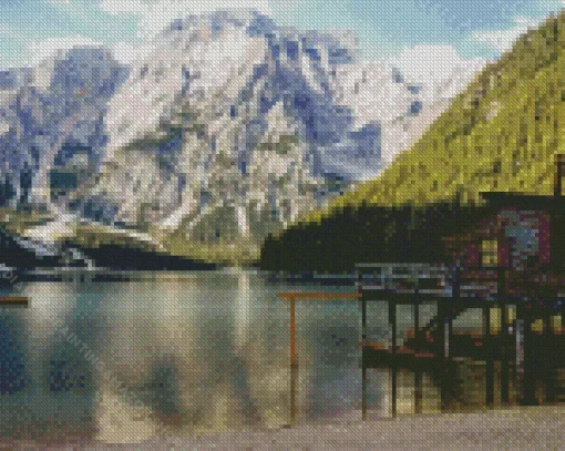 Lake Braies Diamond Painting