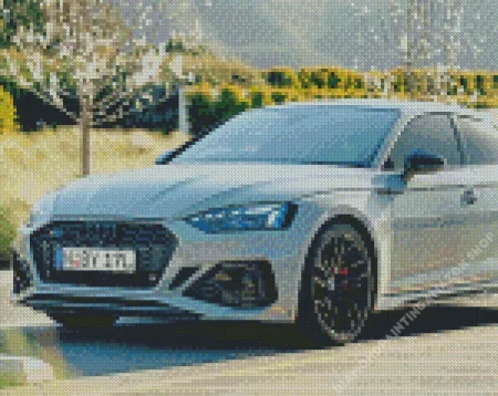 Grey Audi Rs5 Diamond Painting