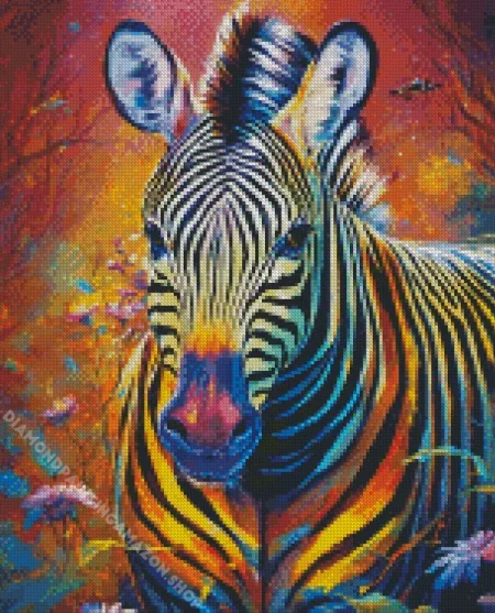 Funky Zebra Diamond Painting