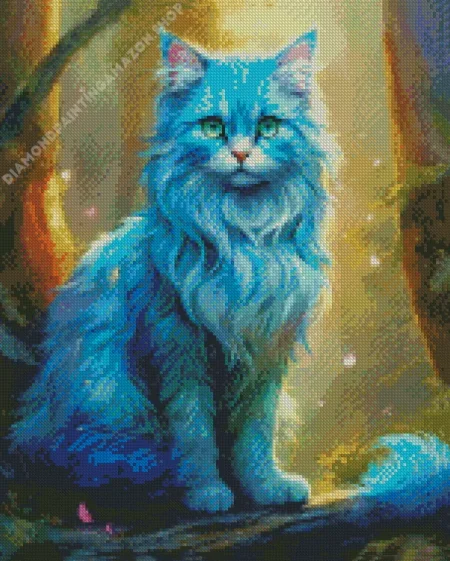 Baby Blue Cat Diamond Painting