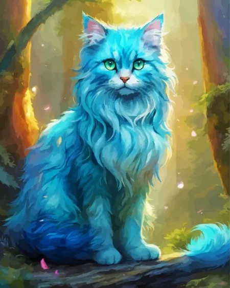Baby Blue Cat Diamond Painting