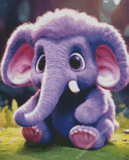 Baby Elephant Diamond Painting