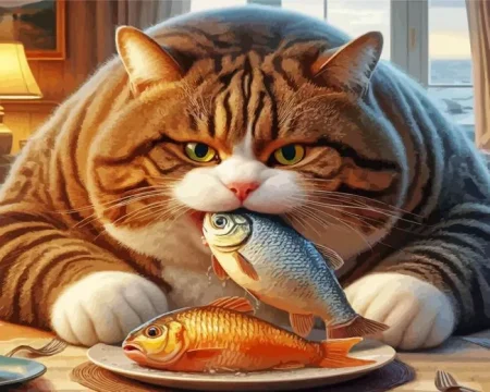 Big Fat Cat Diamond Painting