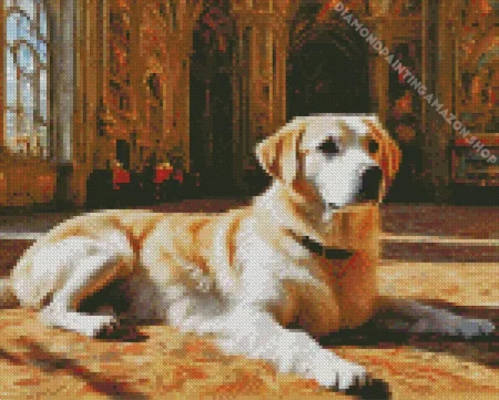Blonde Labrador Diamond Painting