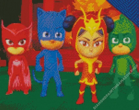 Pj Masks Animation Diamond Painting