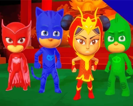 Pj Masks Animation Diamond Painting