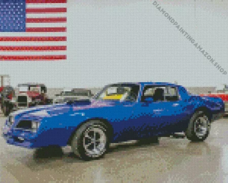 Blue 1979 Firebird Diamond Painting