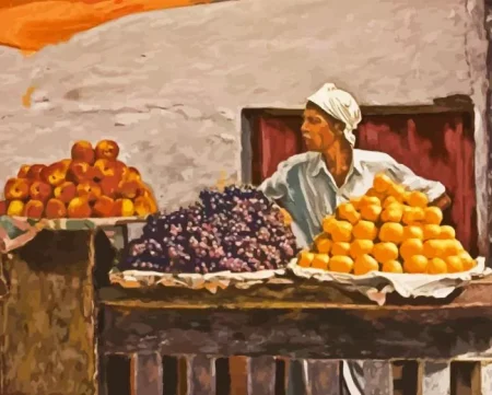 Fruit Seller Diamond Painting