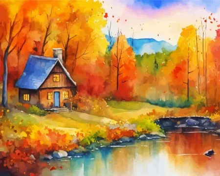 Fall Farmhouse Diamond Painting