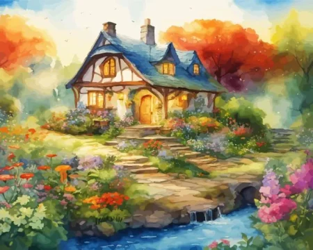Fantasy Cabin Diamond Painting