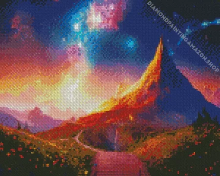 Galaxy Landscape Art Diamond Painting
