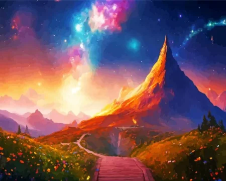 Galaxy Landscape Art Diamond Painting