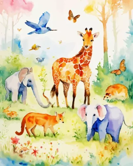 Animals Nursery Style Diamond Painting