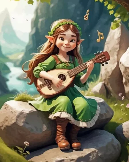 Bard Girl Diamond Painting