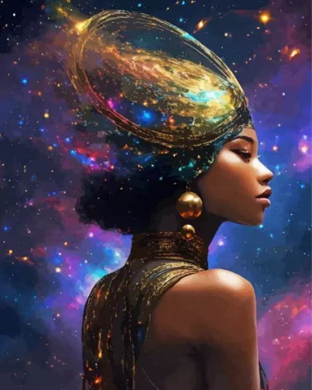 Galaxy Lady Diamond Painting