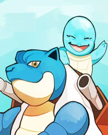 Blastoise And Squirtle Diamond Painting