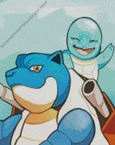 Blastoise And Squirtle Diamond Painting